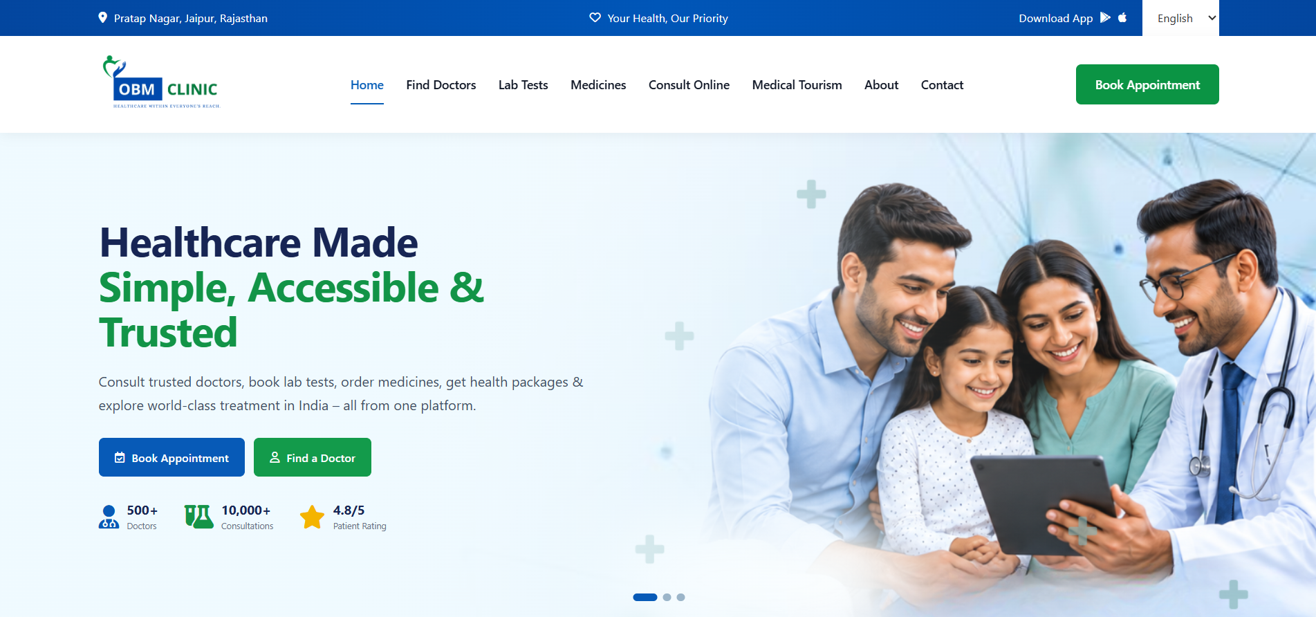 OBM Clinic Healthcare Platform
