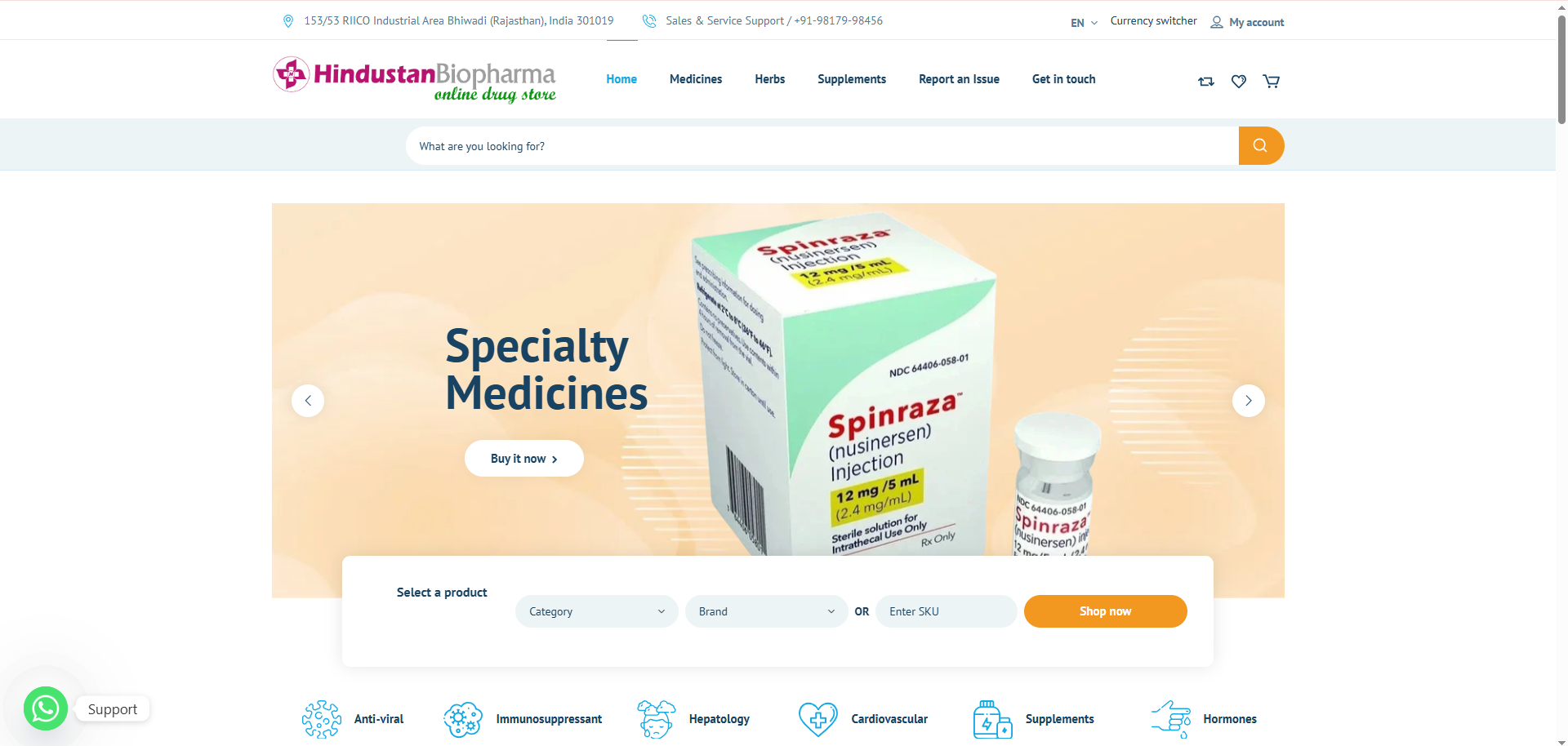 Hindustan Biopharma Online Store